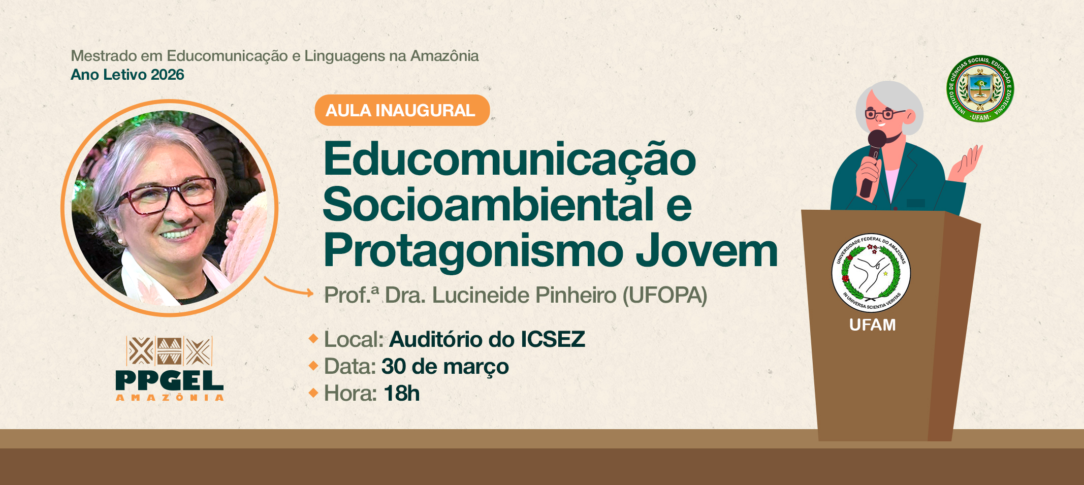 Aula inaugural da segunda turma do PPGEL-Amazônia acontece nesta segunda (30)